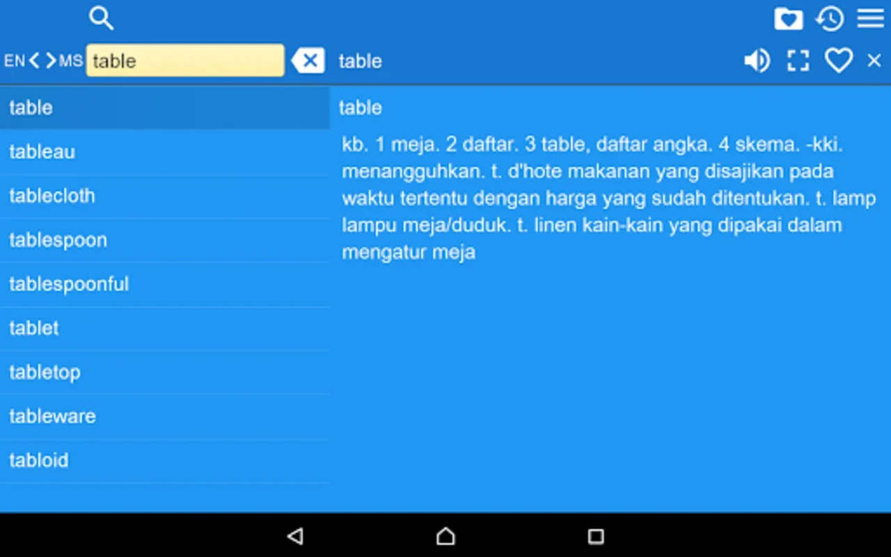 EN-MS Dictionary Free for Android - Offline Language Aid