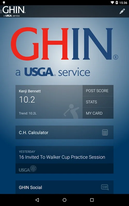 GHIN for Android - Track Your Golf Games with Ease