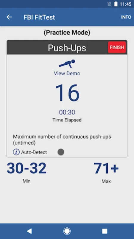 FBI FitTest for Android - Train with Official Routines