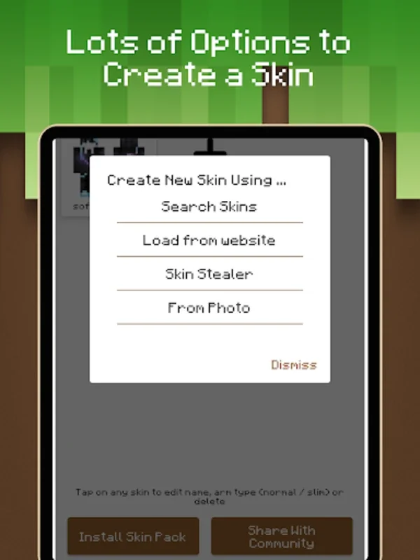 Skin Pack Maker for Minecraft on Android - No Download Required