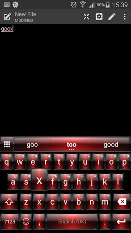 Theme Dusk Red for Emoji Keyboard on Android