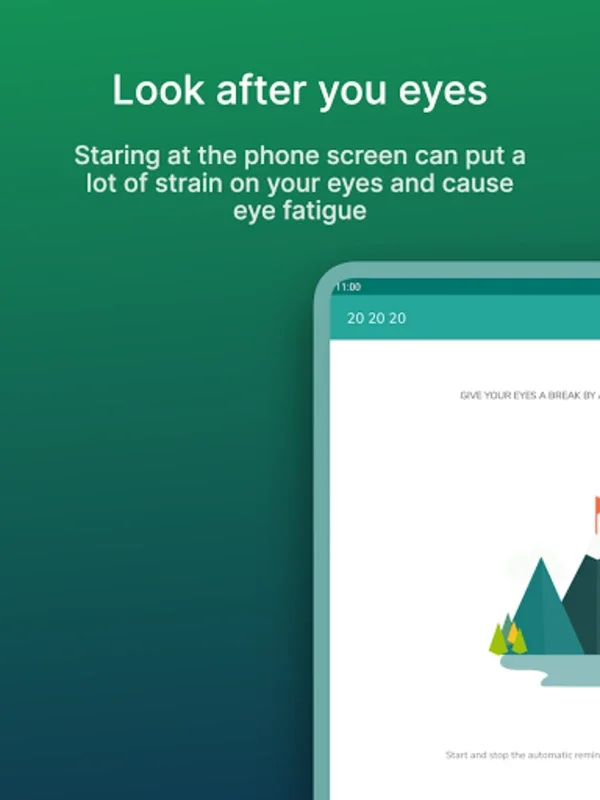 20 20 20 Eye Care for Android - Promote Eye Health