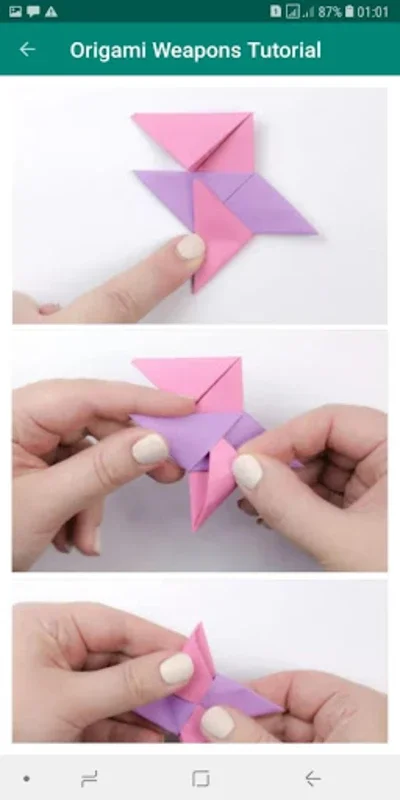 Origami Weapons Instruction for Android: Craft Paper Weapons