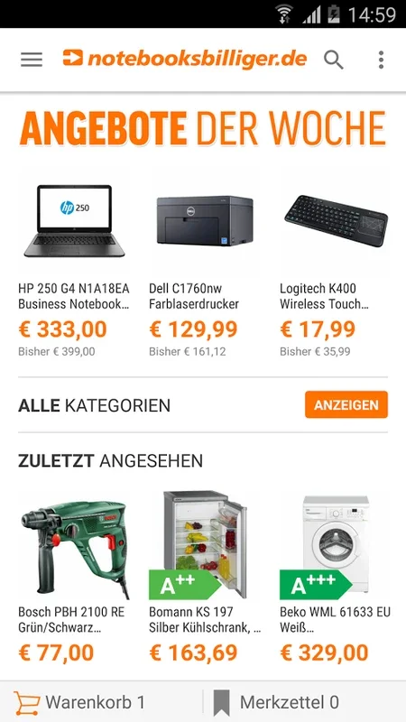 notebooksbilliger.de for Android - Unbeatable Deals & Wide Selection