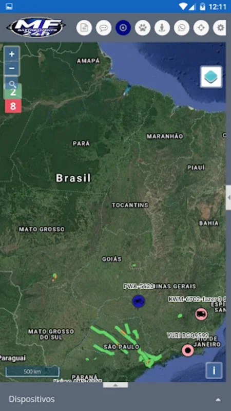 MF Monitoramento for Android: Comprehensive Vehicle Tracking