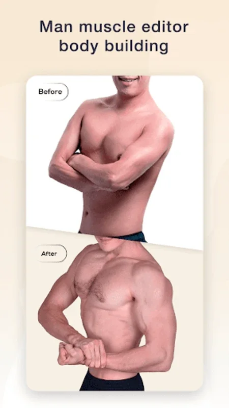 Man Muscle Editor for Android - Transform Photos