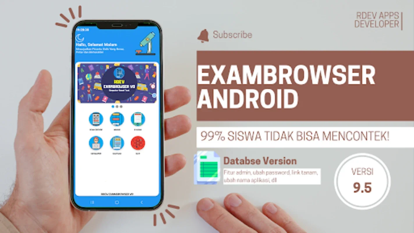 Rdev Exambro Pro 2023 for Android - Secure Exam Software