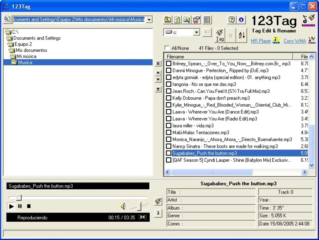 123Tag for Windows - Modify MP3 Tags Easily