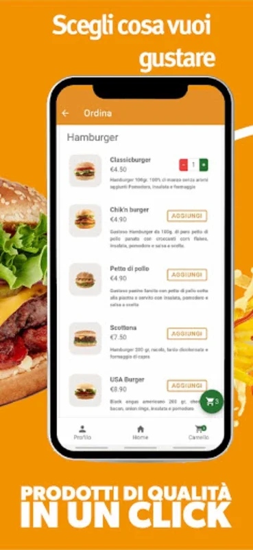 Peterland Napoli for Android - Gourmet Fast-Food Delivery