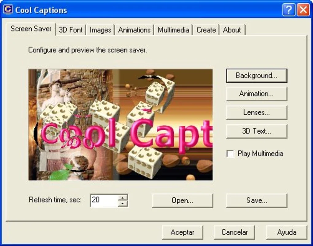 Cool Captions: Create Personalized Animated Screensavers for Windows