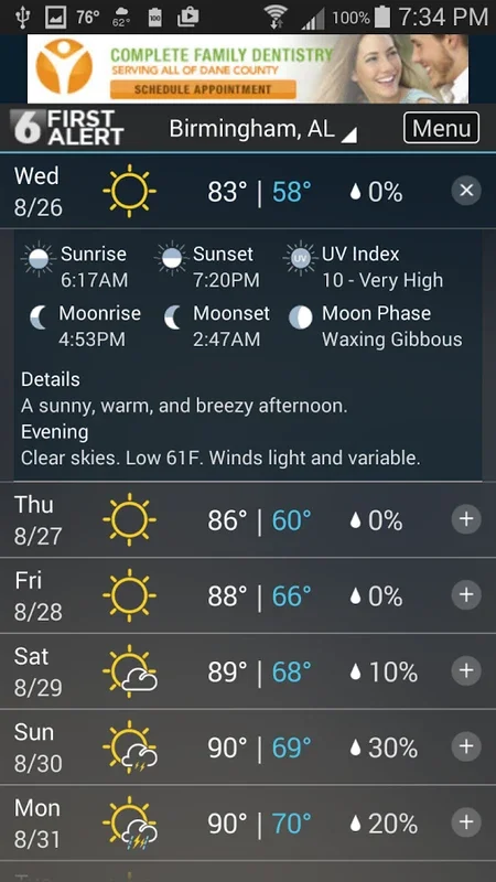 WBRC Wx for Android: Accurate Weather Forecasts