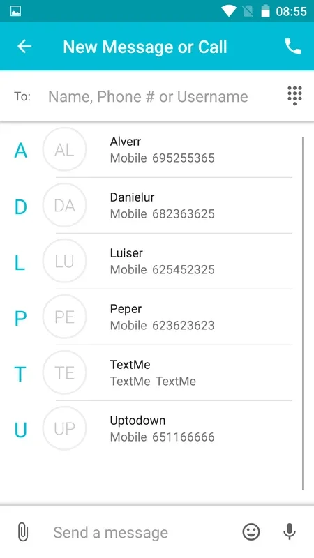 TextMeUp for Android - Free Calling & Texting App