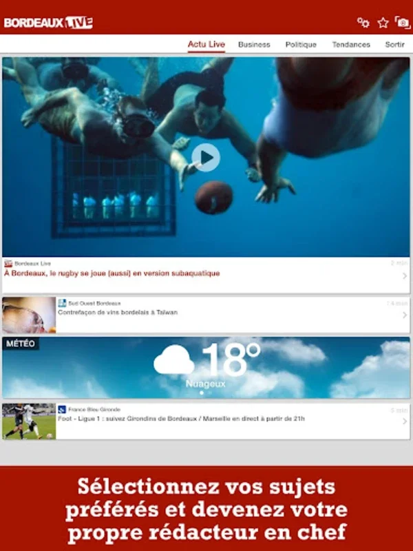 Bordeaux Live for Android - Stay Informed