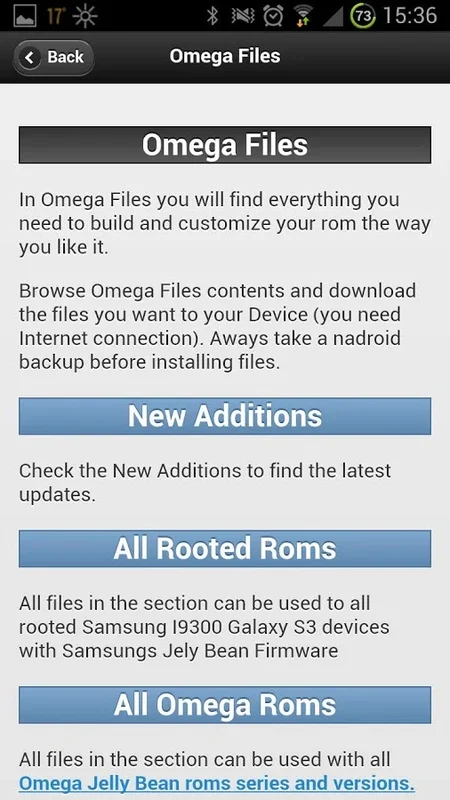 Omega Files for Android - Customize Your ROM