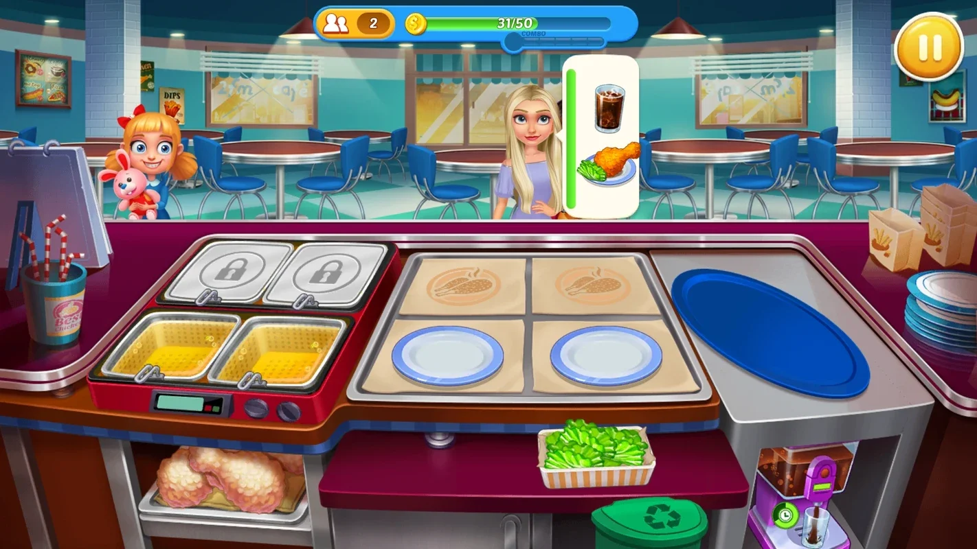 Crazy Chef: Fast Restaurant for Android - Fun Time Management