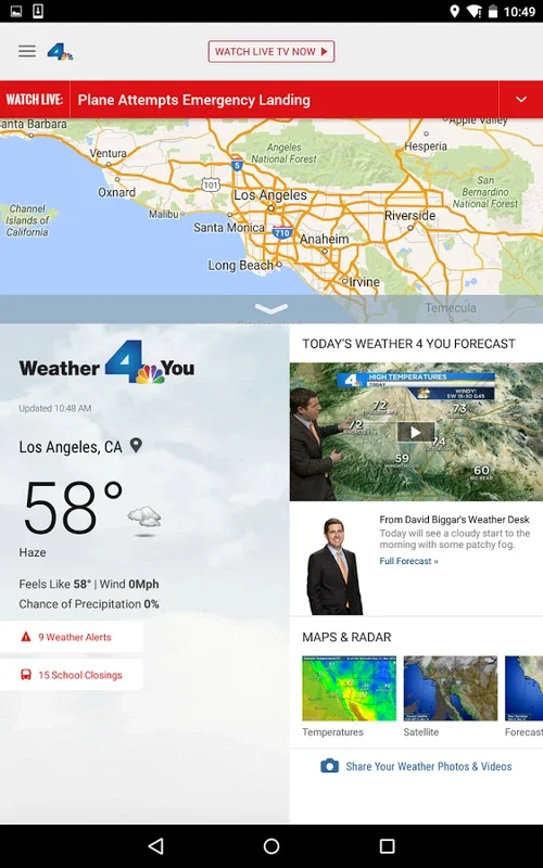 NBC4 LA for Android - Comprehensive LA News & Weather