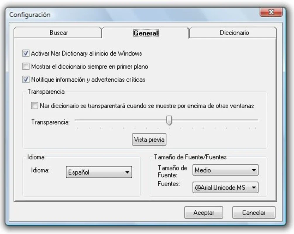 Nar Dictionary: Your Free Multilingual Windows Dictionary