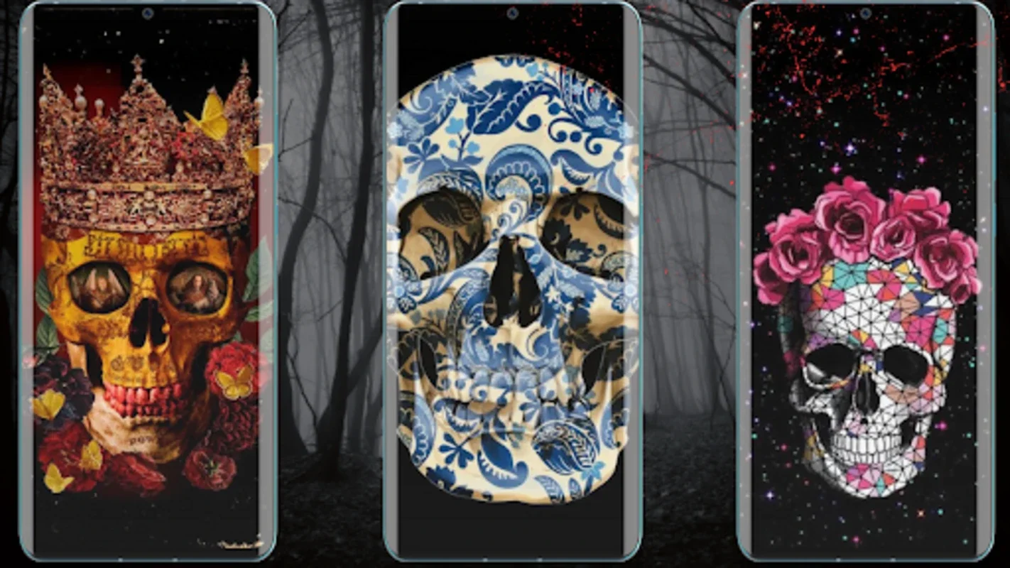 Skull Wallpapers Mobile for Android - Customize with Horror