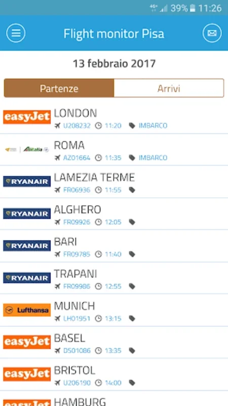 Toscana Aeroporti for Android: Effortless Flight Tracking