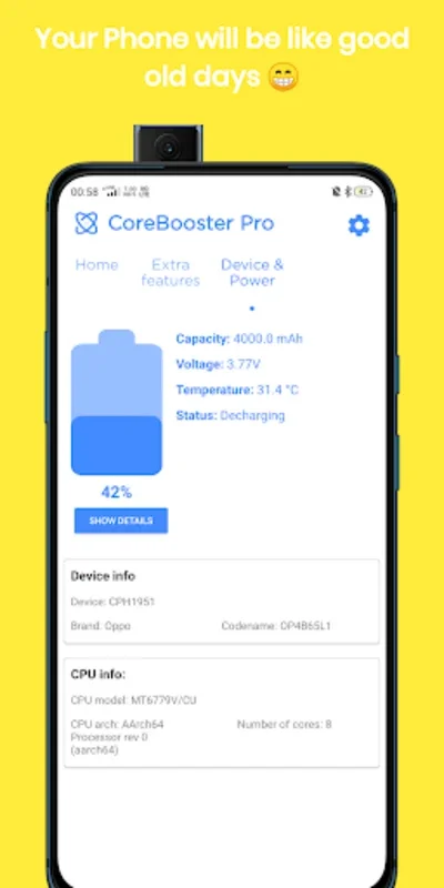 CoreBooster - Device and Game for Android: Boost Performance