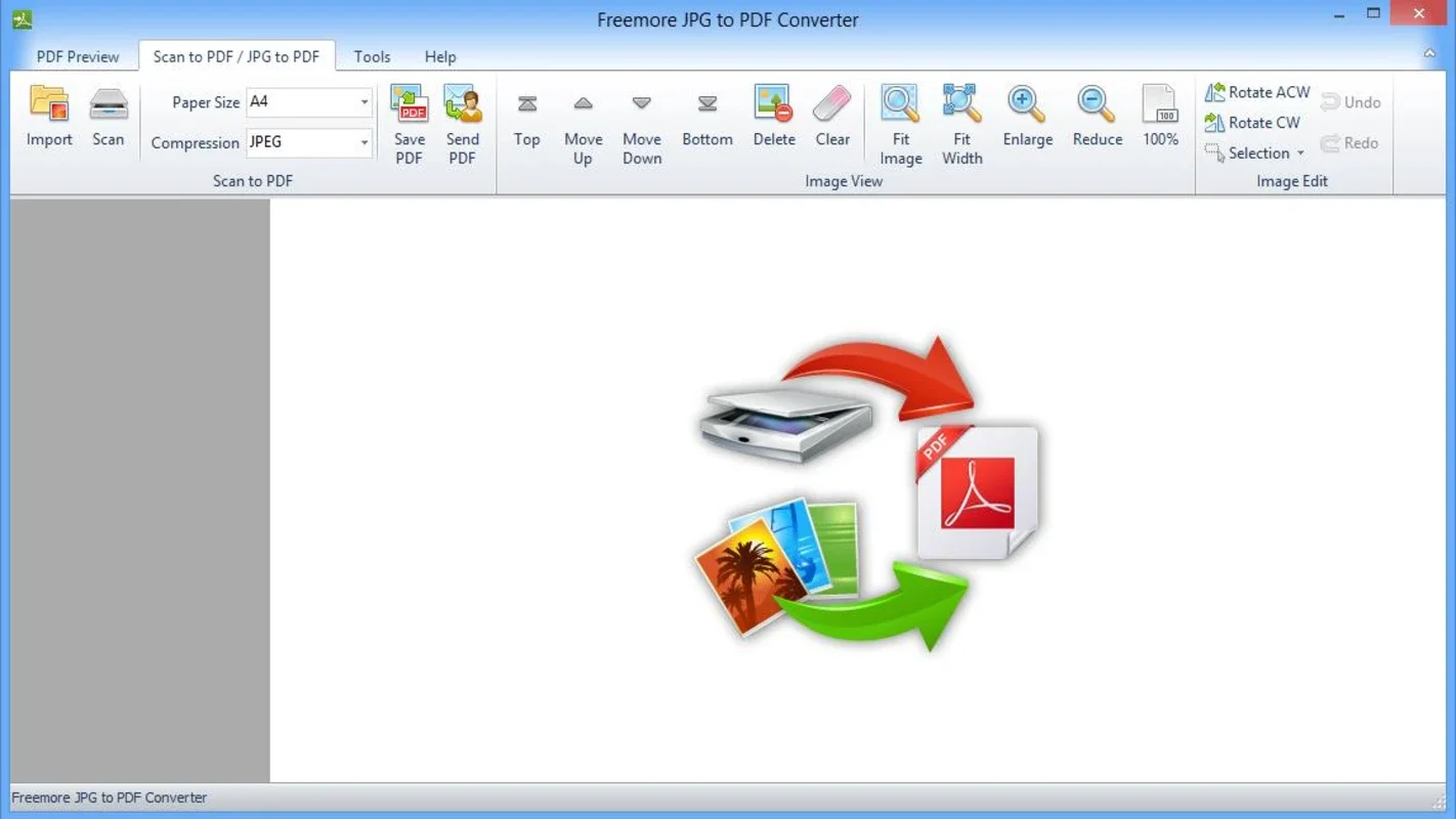 Freemore JPG to PDF Converter for Windows - No Downloading Required