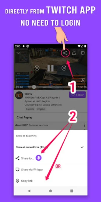 VodTwit: Downloader for Twitch on Android - Download the APK from AppHuts