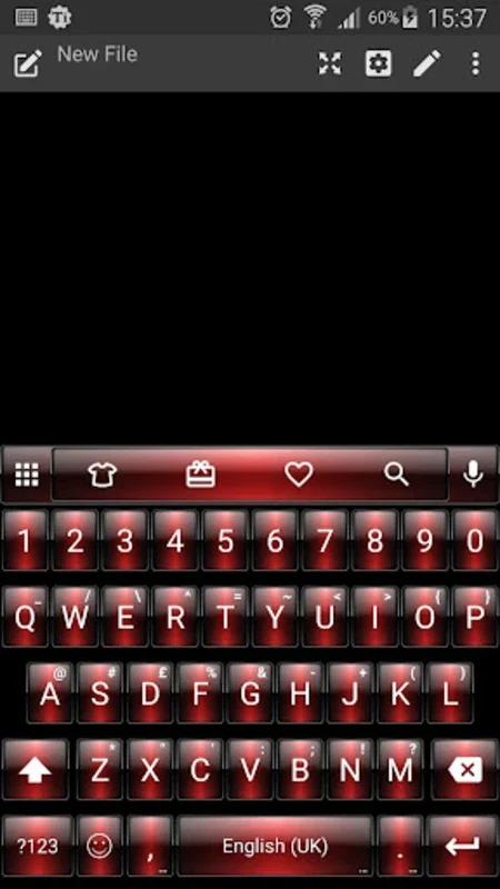 Theme Dusk Red for Emoji Keyboard on Android