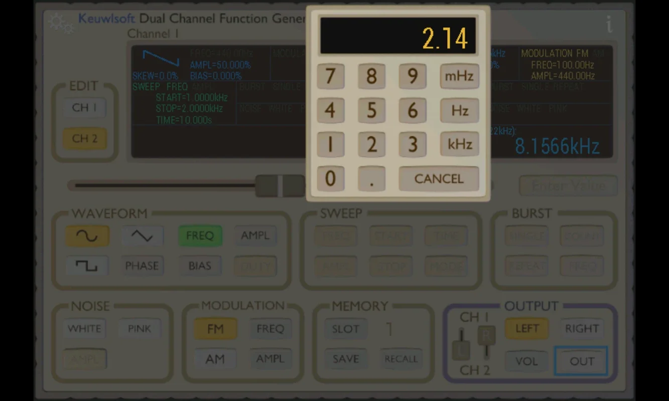 Function Generator for Android - Advanced Waveform Tool