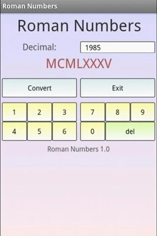 Roman Numbers for Android - Handy Numeral Converter