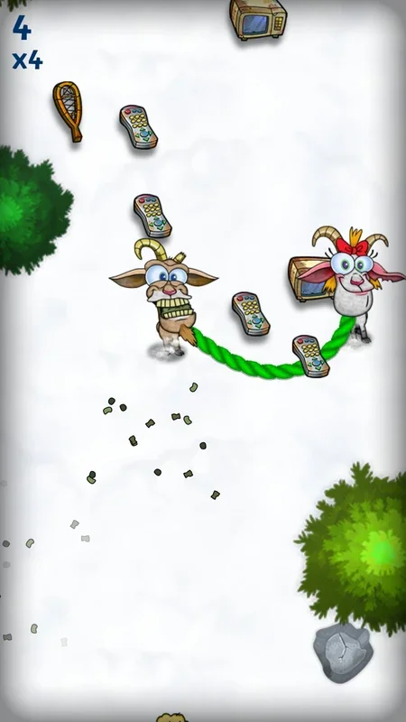 Nasty Goats for Android: Fun Arcade with Two Goats