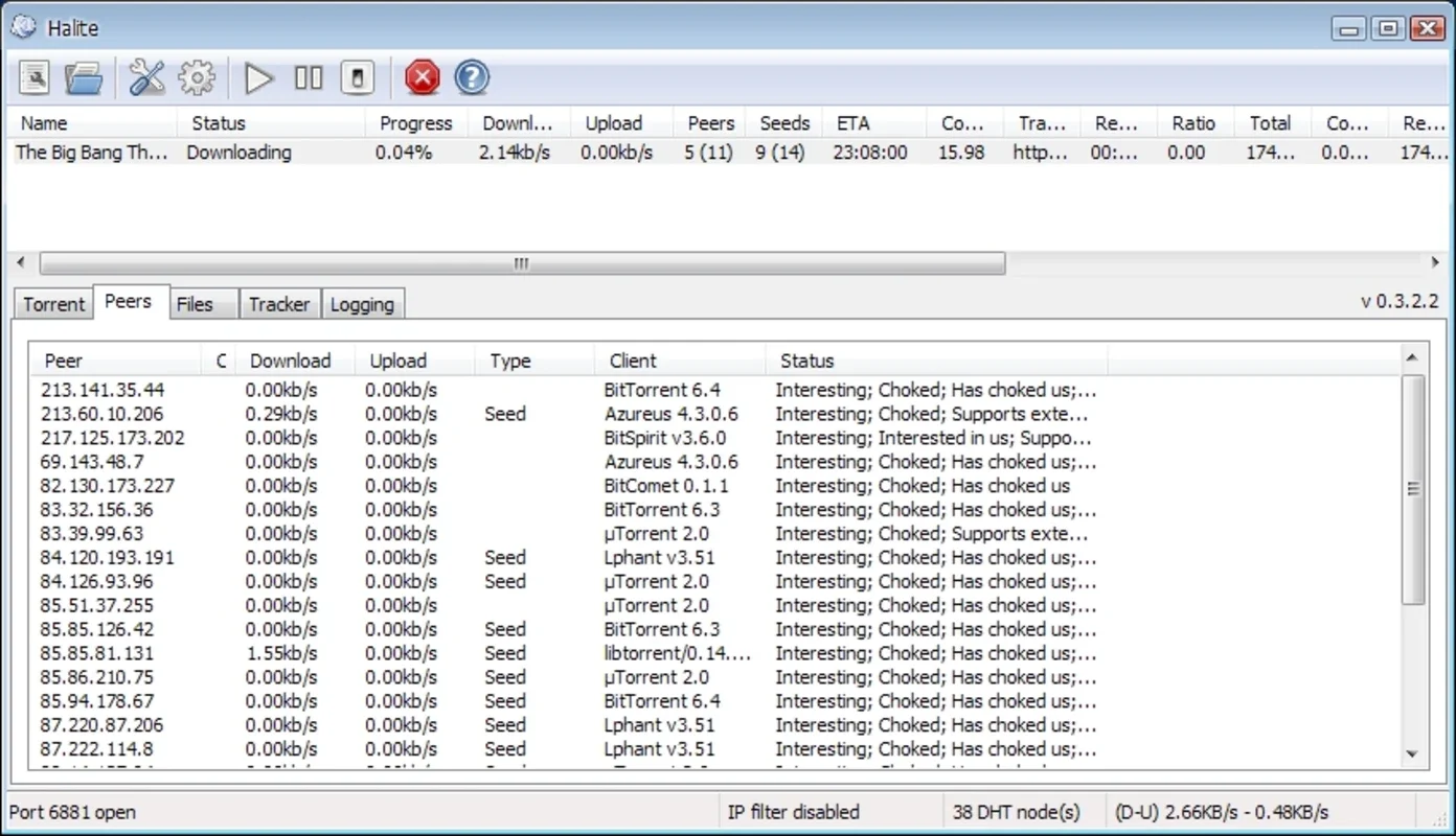 Halite for Windows - A Free Download Manager