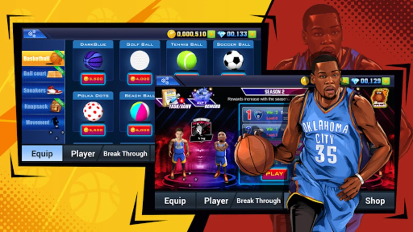 2 VS 2 Basketball Sports for Android - No Downloading Needed