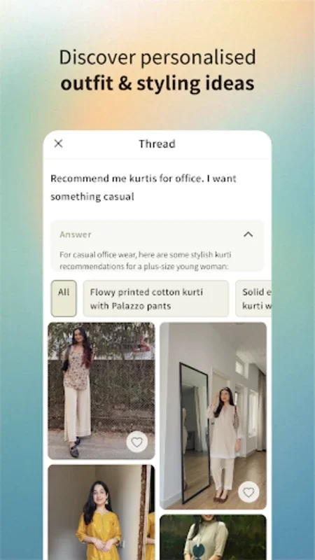 Alle for Android - Personalized Fashion App with Virtual Try-On