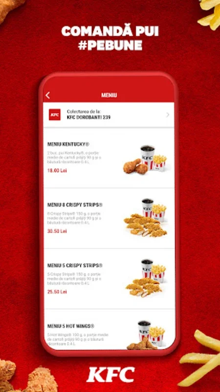 KFC România for Android - Download the APK from AppHuts