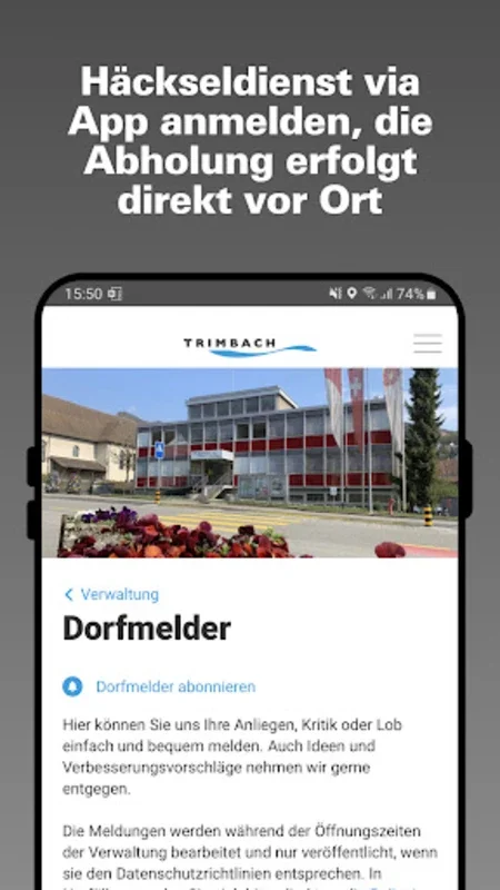 Trimbach for Android - Stay Informed and Connected