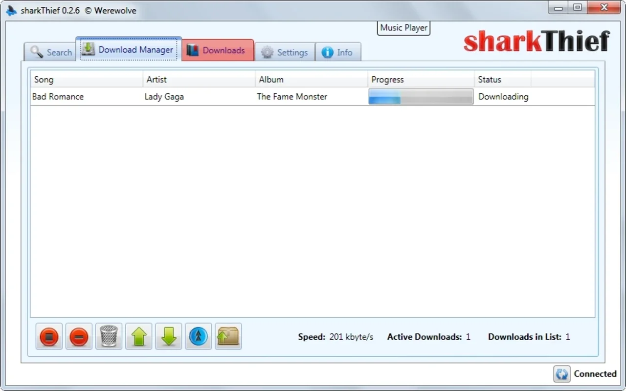 SharkThief for Windows: Access Grooveshark Music