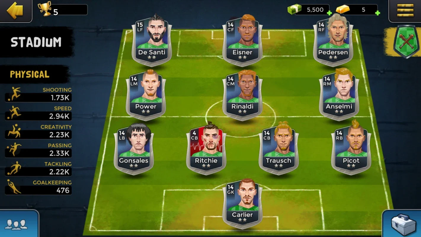 Underworld Football Manager 2 for Android - A Corrupt Soccer Adventure