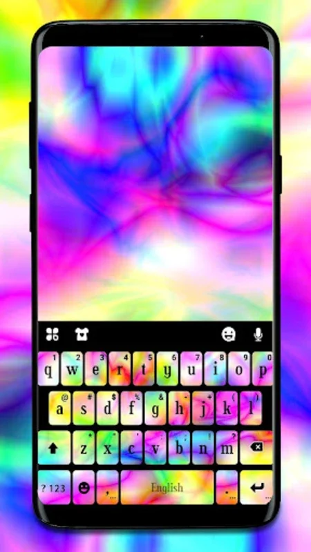 Tie Dye Swirls Theme for Android - Customizable Keyboard