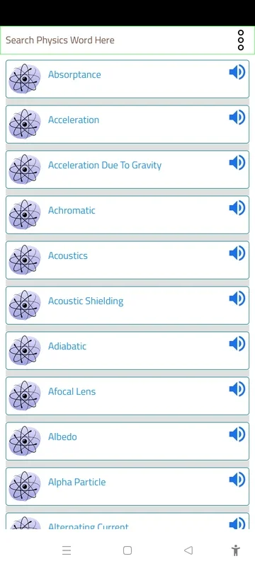 Physics Dictionary for Android: Comprehensive Physics Terms