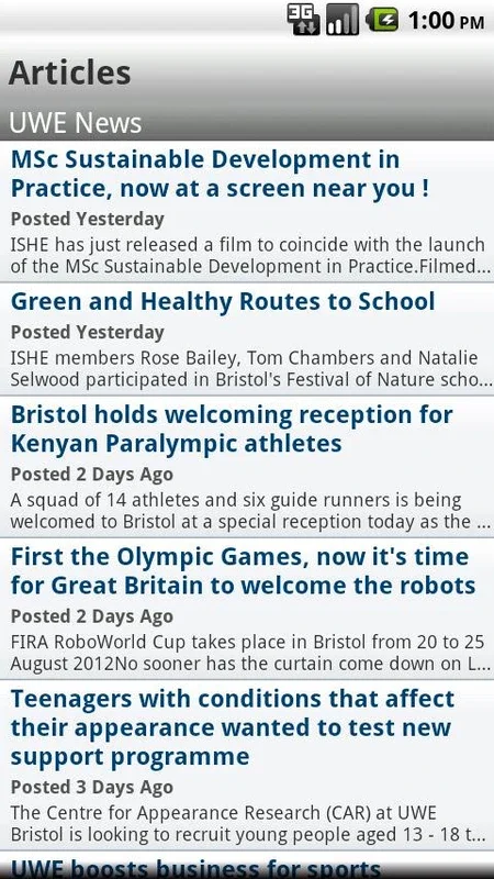 UWEmobile for Android: Streamline UWE Bristol Life