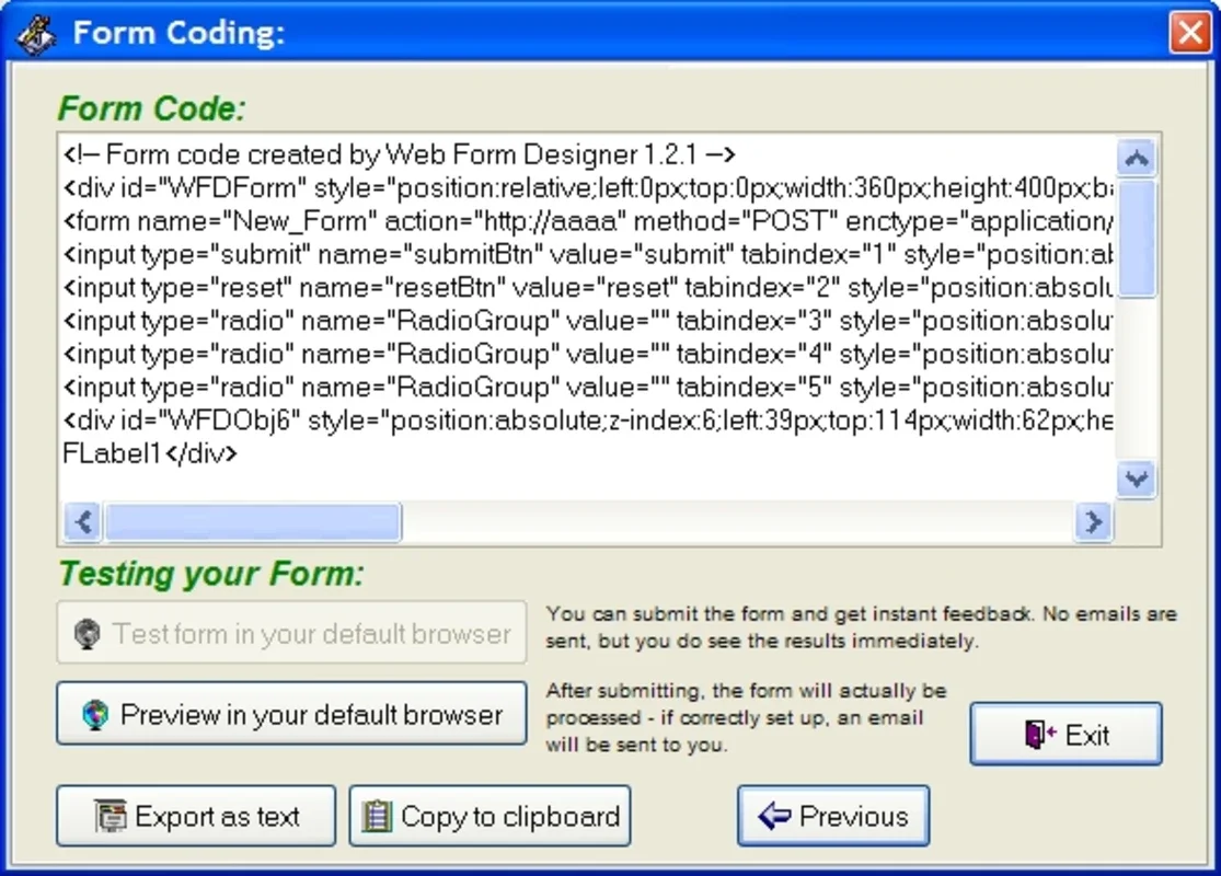 WebFormDesigner for Windows: Simplify Form Design