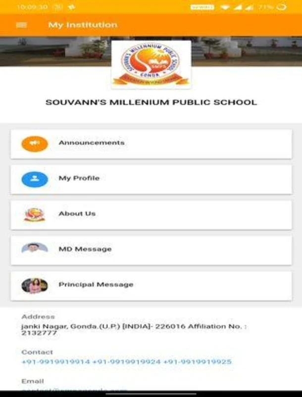 SOUVANN'S MILLENIUM PUBLIC SCH for Android - Streamlining School Communication