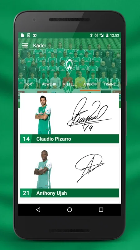 SV Werder App for Android - Official Fan Experience