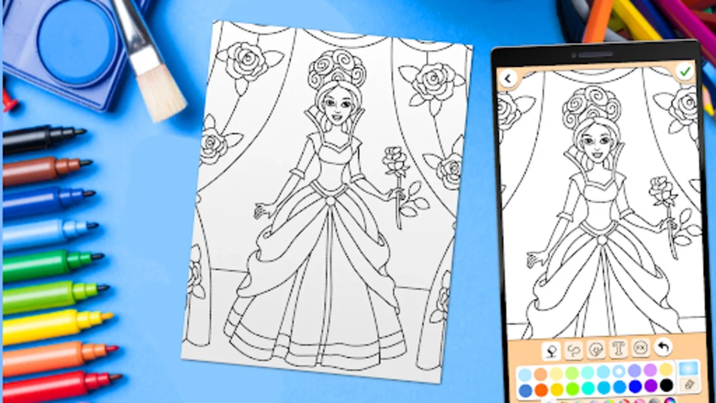 Coloring Book for Girls for Android - Unleash Creativity