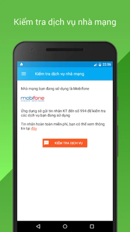 Kiểm Tra Dịch Vụ - Mobifone, Viettel, Vinaphone for Android