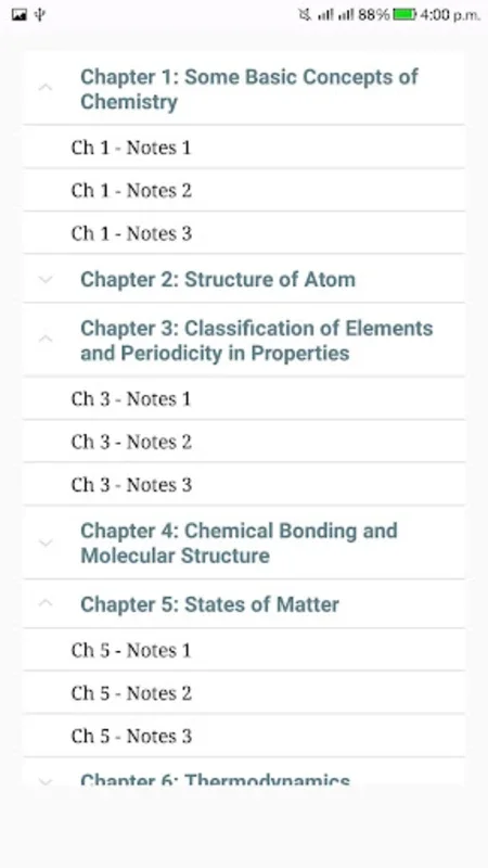 Class 11 Chemistry Notes for Android - Enhance Your Learning