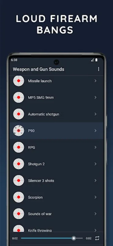 Weapon and Gun Sounds for Android - Authentic Weapon Audio