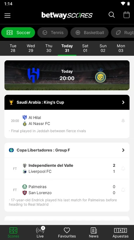 Betway Scores: Real-Time Sports Updates for Android