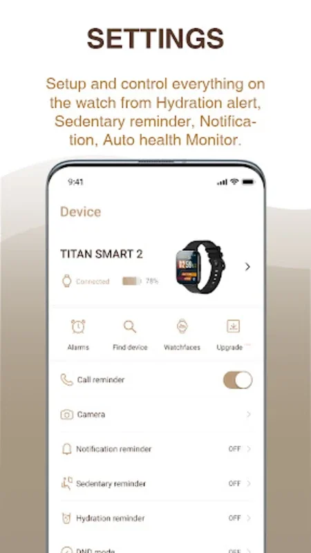 Titan Smart 2 for Android - Activity and Connection Management