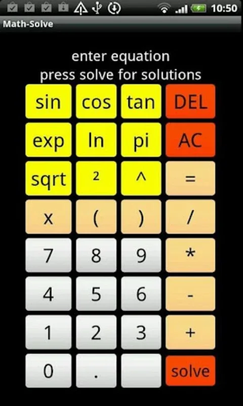 Math-Solve for Android: Solve Math Problems Easily